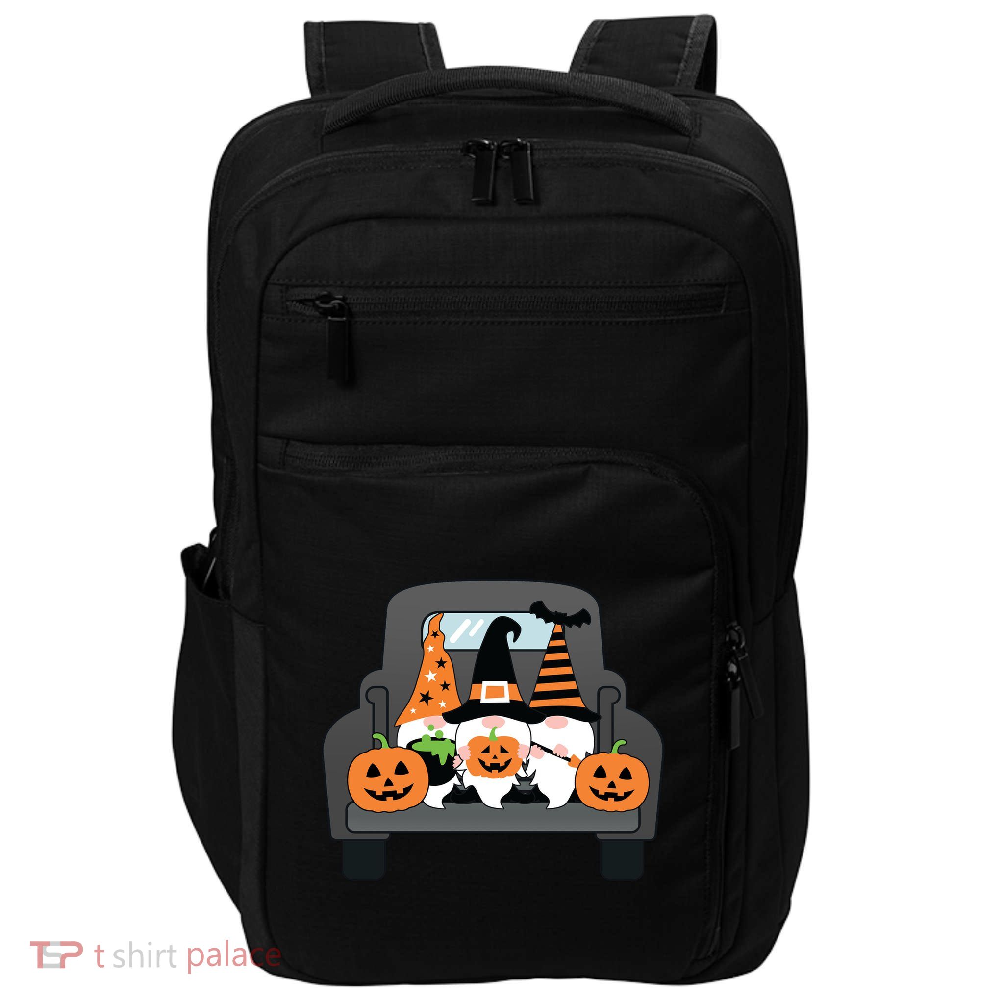 Halloween Gnomes In Truck Impact Tech Backpack