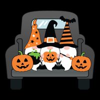 Halloween Gnomes In Truck Bucket Hat