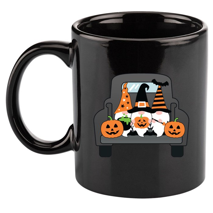 Halloween Gnomes In Truck 11oz C Handle Ceramic Mug
