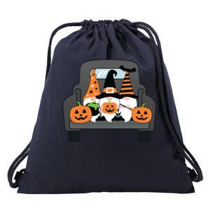 Halloween Gnomes In Truck Drawstring Bag