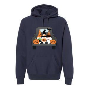 Halloween Gnomes In Truck Premium Hoodie