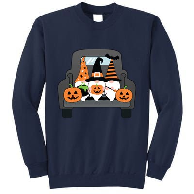 Halloween Gnomes In Truck Tall Sweatshirt