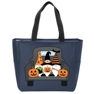 Halloween Gnomes In Truck Zip Tote Bag