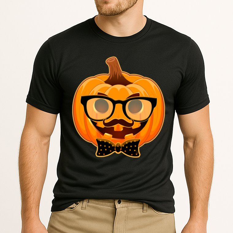 Halloween Hipster Pumpkin Cooling Performance Crew T-Shirt