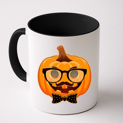 Halloween Hipster Pumpkin Mug