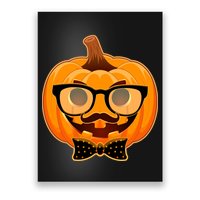 Halloween Hipster Pumpkin Poster