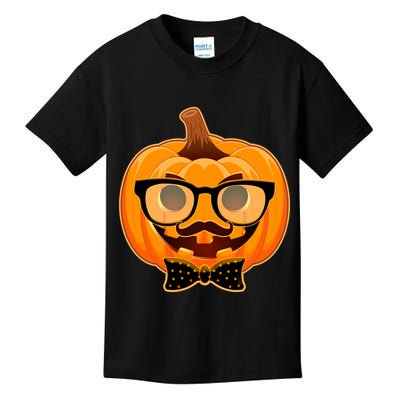 Halloween Hipster Pumpkin Kids T-Shirt