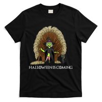 Halloween Is Coming Witch Brooms Throne T-Shirt