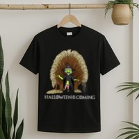 Halloween Is Coming Witch Brooms Throne T-Shirt