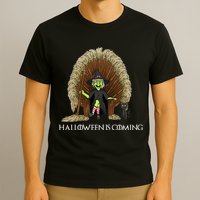 Halloween Is Coming Witch Brooms Throne T-Shirt