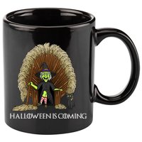 Halloween Is Coming Witch Brooms Throne 11oz C Handle Ceramic Mug