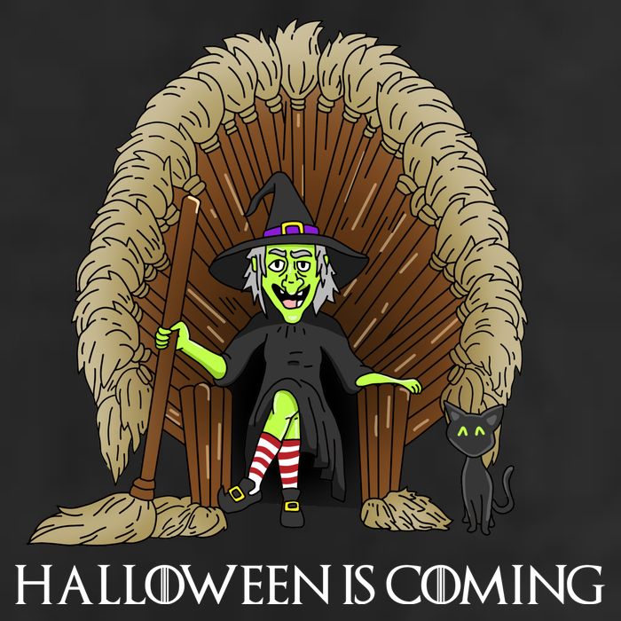 Halloween Is Coming Witch Brooms Throne 11oz C Handle Ceramic Mug