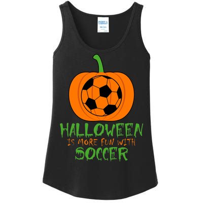 Halloween Is More Fun With Soccer Ladies Essential Tank