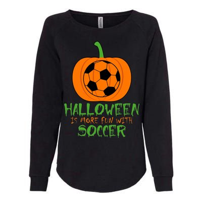 Halloween Is More Fun With Soccer Womens California Wash Sweatshirt