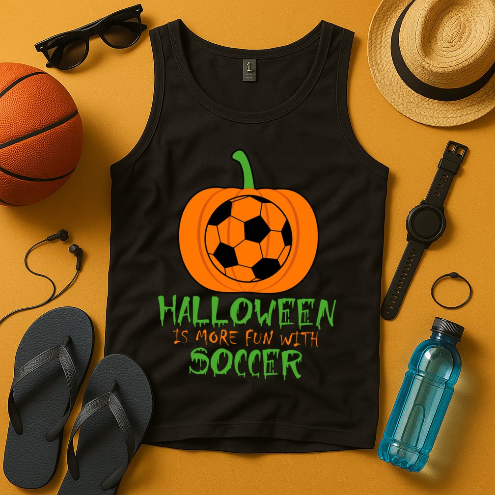 Halloween Is More Fun With Soccer Tank Top
