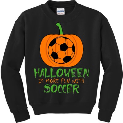 Halloween Is More Fun With Soccer Kids Sweatshirt