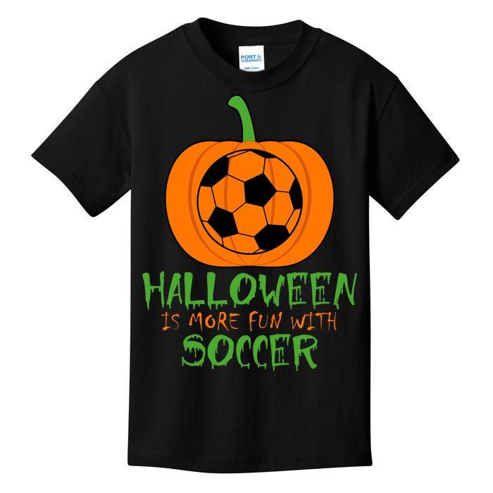 Halloween Is More Fun With Soccer Kids T-Shirt