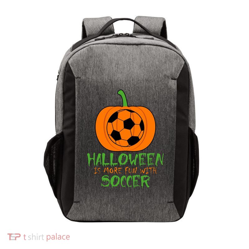 Halloween Is More Fun With Soccer Vector Backpack