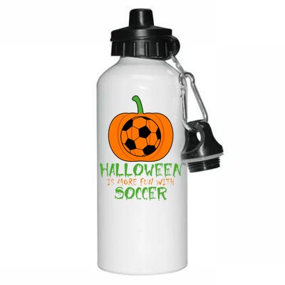 Halloween Is More Fun With Soccer Aluminum Water Bottle