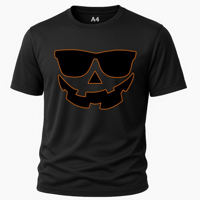 Halloween Jack-O- Lantern With Shades Cooling Performance Crew T-Shirt