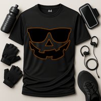 Halloween Jack-O- Lantern With Shades Cooling Performance Crew T-Shirt