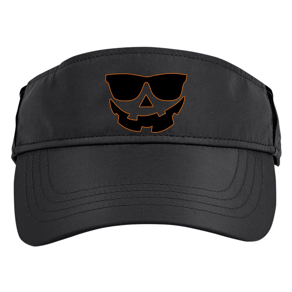 Halloween Jack-O- Lantern With Shades Adult Drive Performance Visor