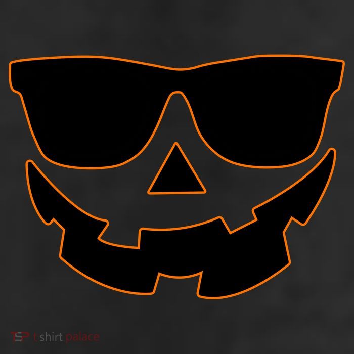 Halloween Jack-O- Lantern With Shades Trucker Hat