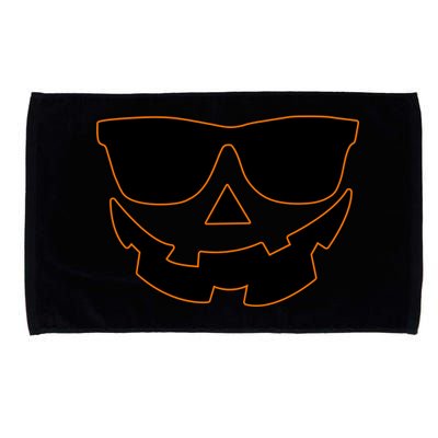 Halloween Jack-O- Lantern With Shades Microfiber Hand Towel