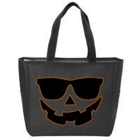 Halloween Jack-O- Lantern With Shades Zip Tote Bag