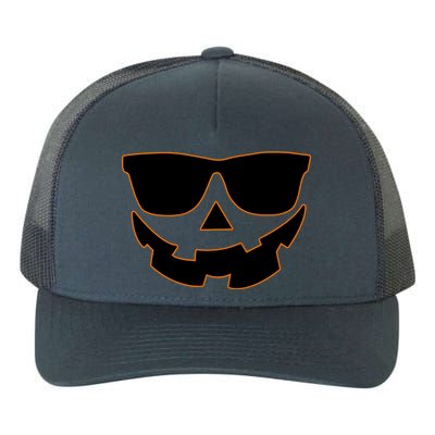 Halloween Jack-O- Lantern With Shades Yupoong Adult 5-Panel Trucker Hat