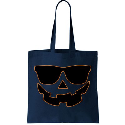 Halloween Jack-O- Lantern With Shades Tote Bag