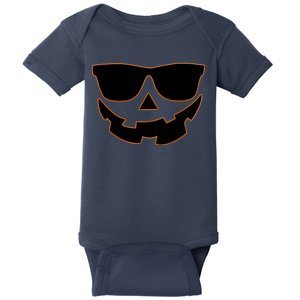 Halloween Jack-O- Lantern With Shades Baby Bodysuit