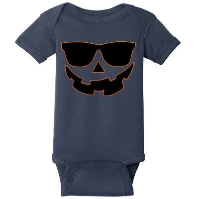 Halloween Jack-O- Lantern With Shades Baby Bodysuit