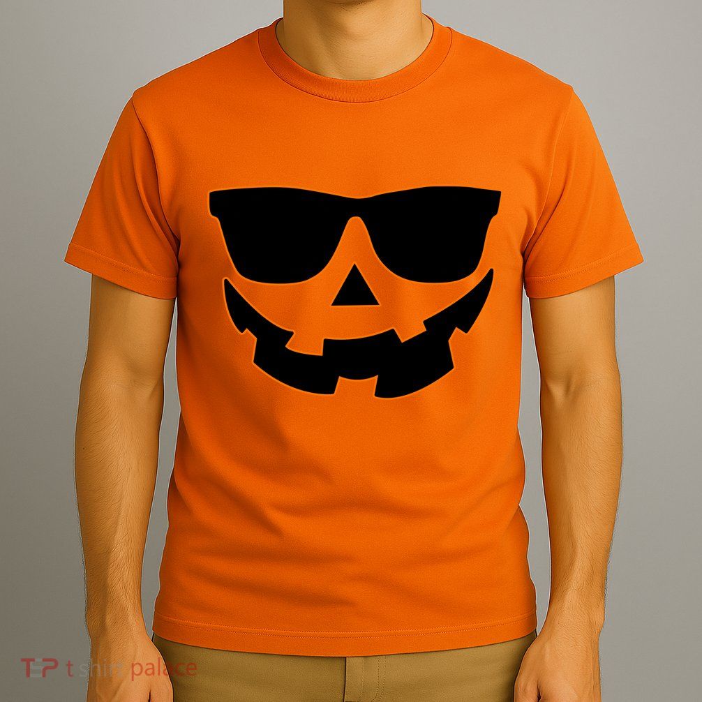 Halloween Jack-O- Lantern With Shades T-Shirt