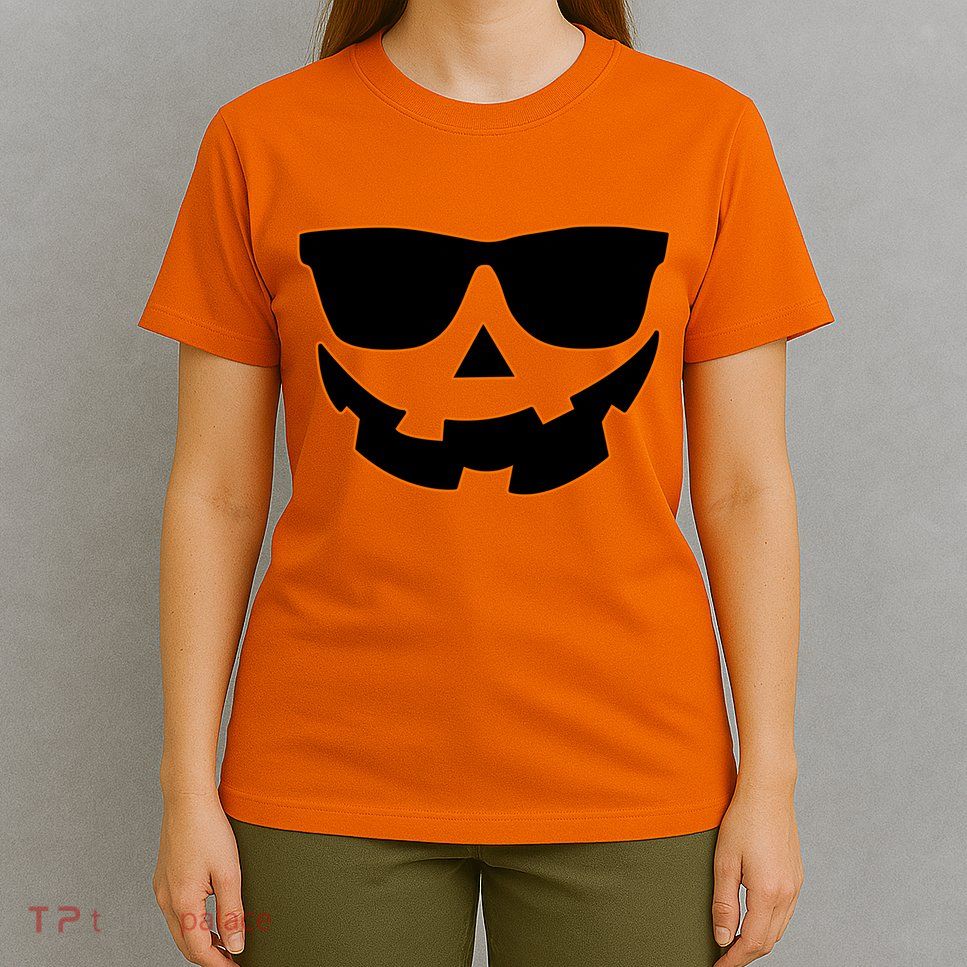 Halloween Jack-O- Lantern With Shades T-Shirt
