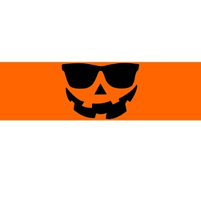 Halloween Jack-O- Lantern With Shades Bumper Sticker