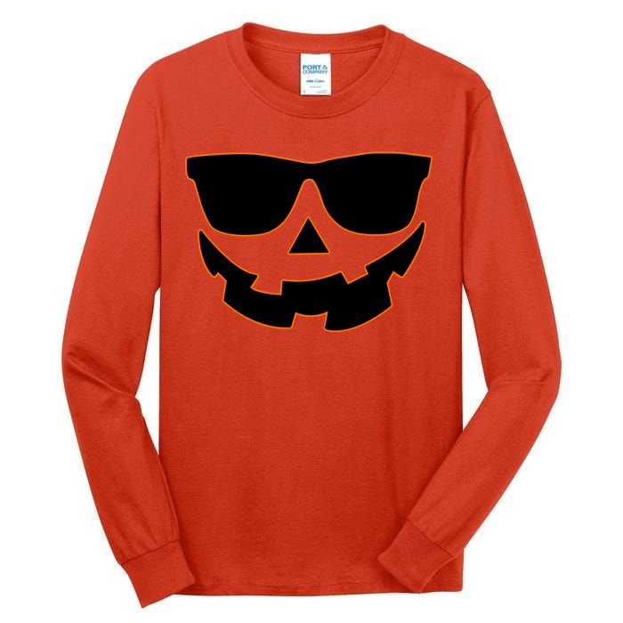 Halloween Jack-O- Lantern With Shades Tall Long Sleeve T-Shirt