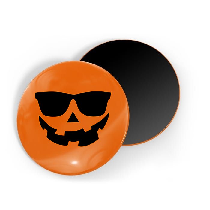 Halloween Jack-O- Lantern With Shades Magnet