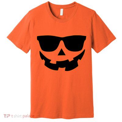 Halloween Jack-O- Lantern With Shades Premium T-Shirt