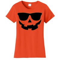 Halloween Jack-O- Lantern With Shades Women's T-Shirt