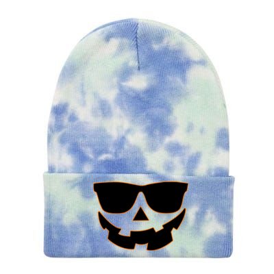 Halloween Jack-O- Lantern With Shades Tie Dye 12in Knit Beanie