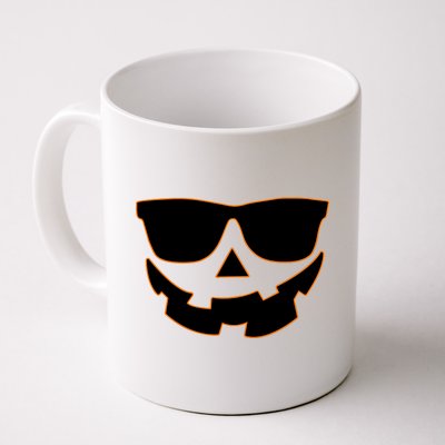 Halloween Jack-O- Lantern With Shades Coffee Mug