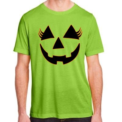 Halloween Jack-O-Lantern With Lashes Adult ChromaSoft Performance T-Shirt