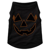 Halloween Jack-O-Lantern With Lashes Doggie Tank