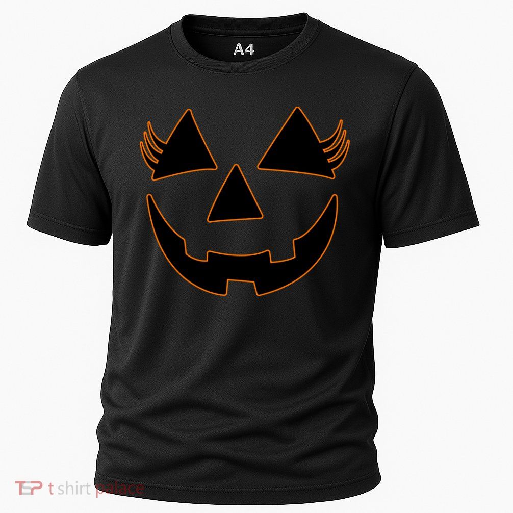 Halloween Jack-O-Lantern With Lashes Performance Shirt