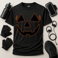 Halloween Jack-O-Lantern With Lashes Cooling Performance Crew T-Shirt