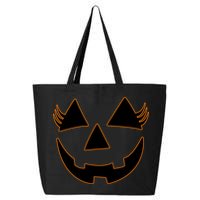 Halloween Jack-O-Lantern With Lashes 25L Jumbo Tote