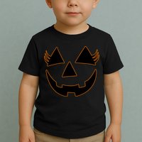 Halloween Jack-O-Lantern With Lashes Toddler T-Shirt