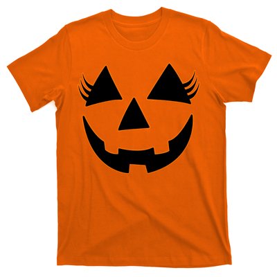 Halloween Jack-O-Lantern With Lashes T-Shirt