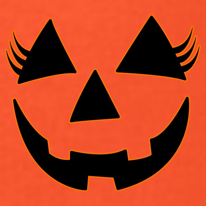 Halloween Jack-O-Lantern With Lashes Golf Towel